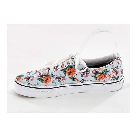 VANS Floral Print Lace Up Canvas Sneakers Unisex - Picture 7 of 12